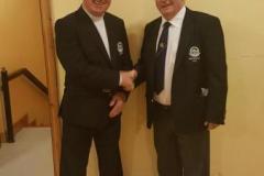 Joe-Clarke-2018-President-with-Val-Hughes-2017-President